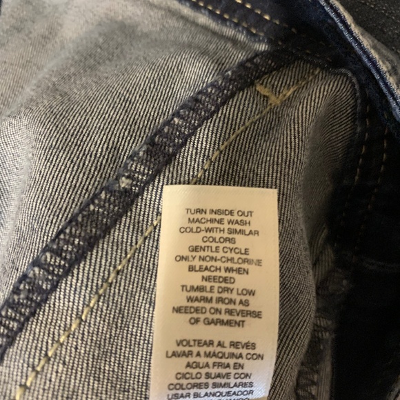 Platninum Chico’s Embellished Short Denim Jacket sz 0 - Picture 8 of 8